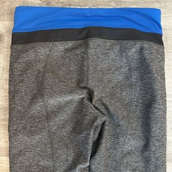 Lululemon Inspire Tight II (Mesh) Heathered Black/ Blue Size 4 pockets - Picture 12 of 13